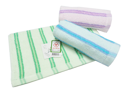 細直紋色紗毛巾(24兩)