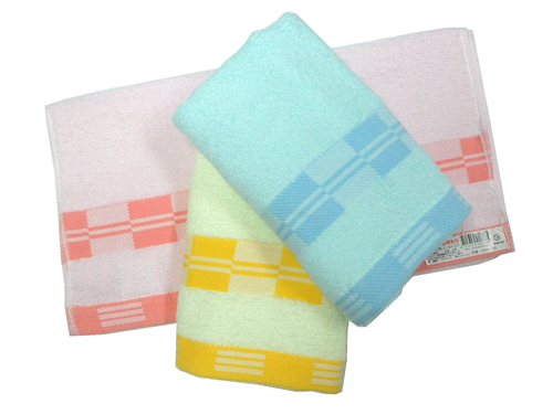 方塊色織毛巾