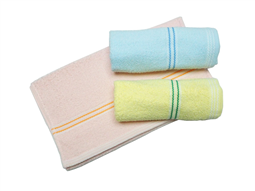 五條色織橫紋毛巾(22兩)